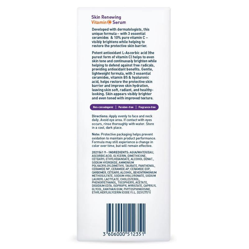 Cerave Skin Renewing Vitamin C Serum | All Skin Types | 10% Pure Vitamin C