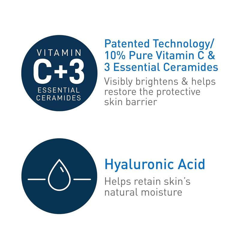 Cerave Skin Renewing Vitamin C Serum | All Skin Types | 10% Pure Vitamin C