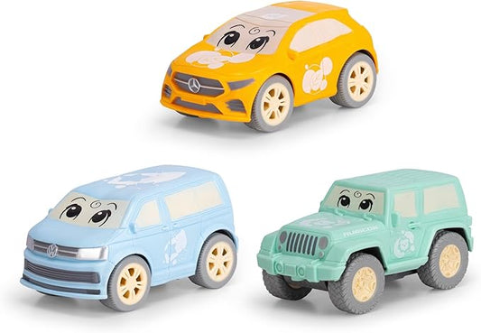 Wind-Up Car from 1 Year with Retraction and Soft Material for Squeezy