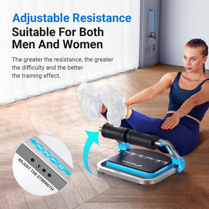 MERACH Sit-Up Exercise Equipment, Ab Crunch Machine Roll-Up Machine, Abdominal Workout Machine for Home Gym, Core Ab Exercise System Trainer