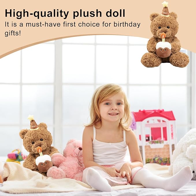 Cuddly Toy Plush Bear, Toy Bear, Plush Toy Bear, Soft Fabric Bear